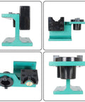 CAT40 Tool Holder Tightening Fixture Universal CNC Clamp, aluminum alloy, four views showing size and construction features.