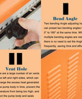 Adjustable bend angle feature on 1700W Workhorse Electric Rebar Bender 1 Inch Iron Body Copper Motor for precise bends.