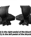 Two Beefed Up Anti Slip Exercise Bike Pedals With Nine Sixteenth Inch And One Half Inch Spindles Adjustable Straps Fits Peloton