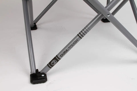 Steel frame detail of Oversize Camping Chair With Cup Holder And Side Pocket, Water-Resistant XL Seat, Supports Up To 600 Lbs