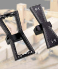 Heavy Duty Aluminum Dovetail Marker Guide Two Pack with precision scales for crisp joint assembly and DIY woodshop builds.