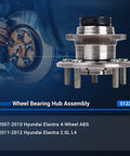 Rear Wheel Hub And Bearing Assembly For Hyundai Elantra 2007 2012 With ABS 5 Lug Replacement Part 512340 close-up view