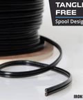 Go-To Low Voltage Wire 16/2 For Landscape Lighting And Outdoor Projects 250 Ft Black spool with tangle-free design