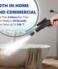 No Sweat High Pressure Steam Cleaner 1700W With Ready In Just 20 Seconds For Kitchen Countertops And Bathroom Tiles, handheld steam nozzle.