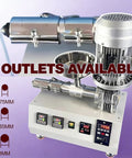 Heavy Duty 3D Printing Filament Recycler And Extruder Machine With Smart PID Temp Control And Adjustable Speed for DIY production, showing outlets.