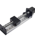 Beefy 200mm Travel Double Linear Rail With SFU1605 Ballscrew And NEMA23 Stepper Motor For DIY CNC Router X Y Z Linear Stage Actuator And 3D Printer High Precision 0.03mm Repeatability And 40kg Horizontal Load 15kg Vertical. 200mm double linear rail with ballscrew and NEMA23 motor
