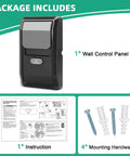Heavy Duty No Nonsense Multi Function Wall Control Panel For Garage Door Openers Security Plus Two Point Zero with mounting hardware.