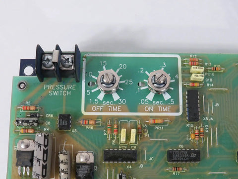 Top Shelf Industrial Dust Collector Control PCB Circuit Board For Shop Gear Built Tough with pressure switch and time settings.