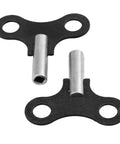 Two Pack 4.5mm Clock Winding Keys for Antique Wall Clocks and Alarm Clocks, shown with durable steel construction and 0.177 inch hole.