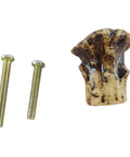 Single knob and screws from Rustic Antler Drawer Knobs 12 Pack For Cabin Lodge Decor With Screws Deer Antler Cabinet Pulls For Dresser Kitchen