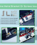 All In One IPhone 8 And SE 2nd Gen 2020 Inner Parts Screws Set With Full Internal Metal Bracket Replacement Kit And Bottom Plate Cover Plus Small Screwdriver image showing screws and brackets solving issues.