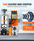 Heavy Duty Electric Wire Stripper Machine Automatic Cable Prep Tool With 180W Motor detailed view with controls and gearing.