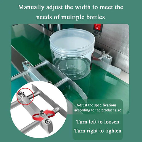 Heavy Duty GFAZXDS Induction Sealer Works Like A Boss For Plastic And Glass Bottles with adjustable width for various sizes.