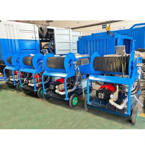 Industrial Heavy Duty Drain Cleaner With 120m Hose For Sewer Cleaning Pipe Cleaning System Blockage Removal And Maintenance