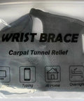 Wrist Brace For Carpal Tunnel Relief Right Or Left Hand With Night Wrist Sleep Support packaging with icons