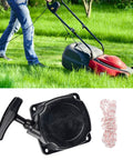 Easy Start Recoil Pull Starter Rope Kit for Earthquake E43 E43CE E43WC MD43 Dethatcher Tillers and 43cc Viper Engines with lawnmower