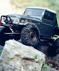 1/10 Scale RC Crawler Clear Body 1965 Toyota FJ40 Truck Cab PC Clear for Axial SCX10 TRX4 Redcat GEN8 RGT 86100 YIKONG 4102 on rock