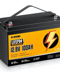 12V 100Ah LiFePO4 Battery with Built In 120A BMS for Home Energy No Fuss RV Marine Solar And Off Grid Power Lightweight Group 31