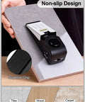Door Stop Alarm 2 Pack With 120dB Siren Floor Wedge Door Stopper And Security Alarm Travel Friendly, anti-slip mesh bottom
