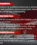 Installation instructions and safety guidelines for 6124 Hatch Liftgate Struts For 2008 2016 Chrysler Town And Country And 2008 2020 Dodge Grand Caravan Rear Hatch Supports Lancia Voyager 2011 2015 Ram CV Plug N Play Ready To Install.