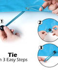 How to tie Heavy Duty Waterproof 10x12 Tarp 12 Mil Thick Blue Cover For Camping Tent Boat RV Car And Pool UV Resistant Rip And Tear Proof With Metal Grommets Multipurpose Use in 3 steps