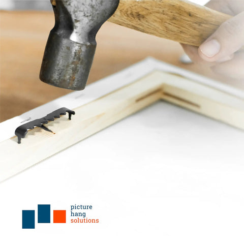 Installing a Sawtooth Picture Hangers 100 Pack Black Steel No Nail No Extra Hardware Needed Durable Heavy Duty Hangers