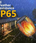 Outdoor Solar Flame Torch Lights Waterproof Mood Lighting For Pathway Patio Yard Garden with flame effect under rain