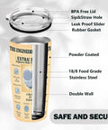 20 Oz Insulated Tumbler With Newspaper Inspired Blueprint And Circuit Design Stainless Steel Travel Mug Keeps Drinks Hot Ideal Gift For Engineers Students Graduates PEs And EITs Retirement And Appreciation showing BPA free lid details
