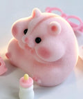Totally Sweet Handmade Squishy Hamster Toy For Chill Out Vibes, Ultra Soft Food Grade Silicone Fidget Squeeze Stress Relief.