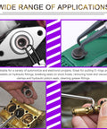 13 Inch Snap Ring Pliers Kit With Pick And Hook Set in use on various automotive parts.