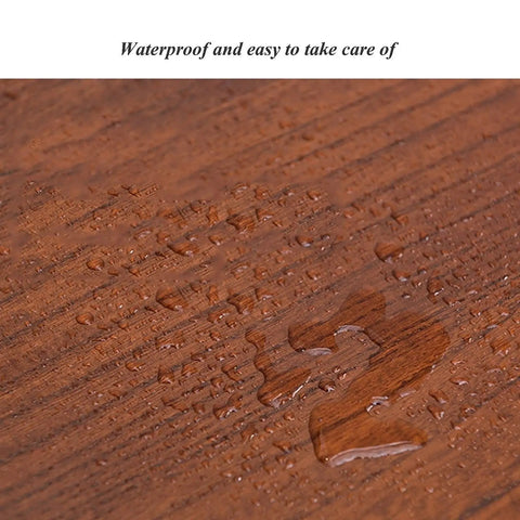 Water droplets on surface of Solid Wood 4-Tier Desk Storage Box With Lockable Drawers, highlighting waterproof feature.