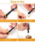 Step-by-step guide using Miniature Pin Vise Hand Drill Set With Semi Automatic Push Drills And HSS Twist Bits for jewelry making.