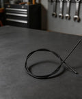 Flexible Drive Shaft 4137 711 3202 Replacement For FS90R FS91R FS110R FS80R Trimmers on a workshop table