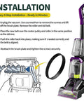 Installation guide for Replacement Vacuum Belts For PowerForce TurboClean PowerBrush Pet Models 2910 2987 2 Pack
