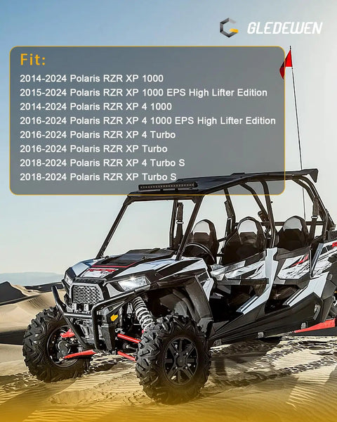 Heavy Duty Ball Joints For RZR XP 4 1000 EPS UTV Upgrade Replace Worn Front Or Rear Joints Easy 10 Minute Install OEM Size Precision Fit Heavy Duty Steering Linkage For Rough Terrain And Big Trails on Polaris RZR XP 4 1000