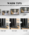 Color display variations of Pack Of 4 Blackout Curtain Panels 37x84 Inches Charcoal Grey Lightweight Thermal Insulated Grommet Drapes