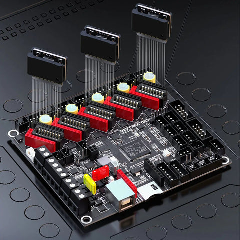 Skr 3 Ez 32Bit Silent Control Board with EZ Driver Compatibility for EZ2209, EZ5160, and EZ2130 shown with connectors