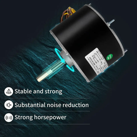 Upgraded 5KCP39EGS070S Condenser Fan Motor 1/4 HP 1100 RPM 208/230V OEM Replacement With Capacitor CCW Rotation