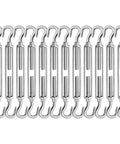 Beefy Stainless Steel Turnbuckle Tensioner Set For Cable Tent Sun Shade And Garden Decor Heavy Duty Hook And Hook Turnbuckles