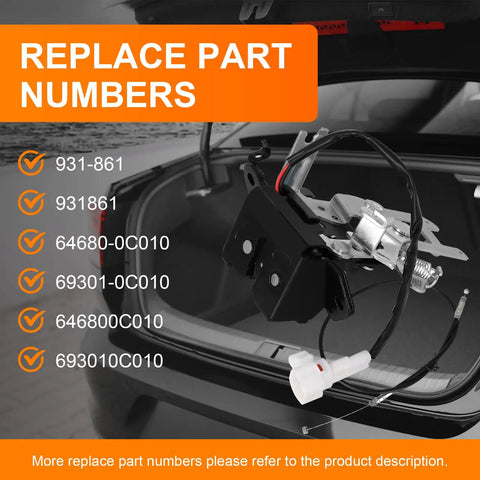 Toyota Sequoia 2001 2007 Liftgate Lock Actuator Replacement Tailgate Trunk Latch Plug And Play Cable Included Rear Hatch Lock Assembly