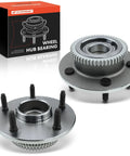 Beefed-Up Front Wheel Bearing And Hub Assembly With ABS Ring For Dodge Ram 1500 2000 2001 5-Lug RWD 2-Pack