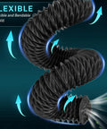 3 Inch Diesel Heater Ducting Hose, 8 Ft Flexible Nylon Exhaust Pipe bent showing flexibility and airflow for diesel heaters.