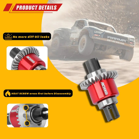 Oil Tight Differential 30T 0.8 Mod With 12T Main Gear Upgrade Kit for Arrma 1/16 Mojave shown in product detail view
