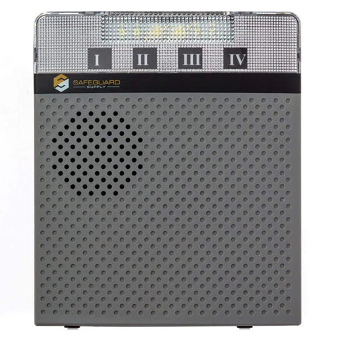 Front view of Wireless Doorbell Extender Kit with multiple chime receivers for use with your existing doorbell system.