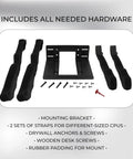 Adjustable Under Desk PC Mount And Wall Mount Bracket For Small Form Factor Computers includes mounting bracket and hardware.