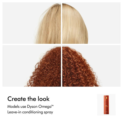 Define And Refresh Styling Duo For All Hair Types, A Go-To Leave-In Conditioner Set With Heat Shield Up To 450 F, shown in use