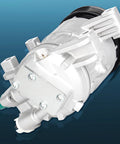 Top Shelf Ac Air Conditioning Compressor Assembly With Clutch And Electronic Plug Fits Nissan Altima 2013 Through 2018 Base S Sr Trim, silver unit with bolts.