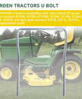 Bulletproof Front Deck Hanger U Bolt Kit M147445 Workhorse Grade Replacement For John Deere Lawn And Garden Tractors on green tractor.