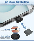Dope USB C Dust Plug With Speaker Cover And 5 In 1 Cleaning Kit showcasing soft silicone material