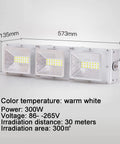 JUDYSSY 150/200/300W Led Flood Light, 102.82Lm/W Bright Led Security Light Wat, 300W showcasing dimensions and features.
